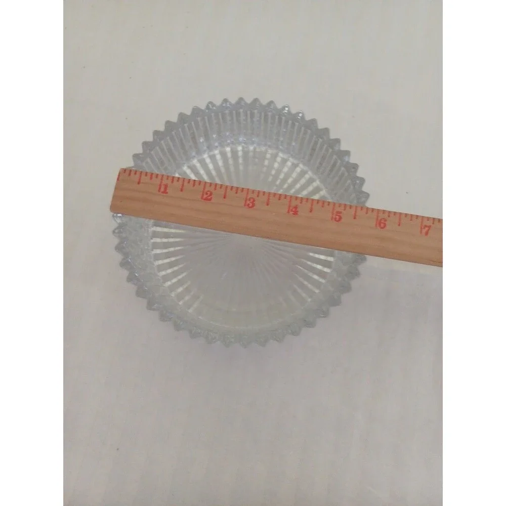 Mikasa vintage crystal Diamond Fire pattern small bowl 6